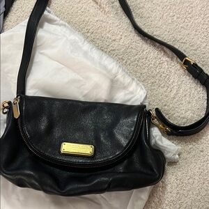 Marc Jacobs Black and Gold Crossbody Bag